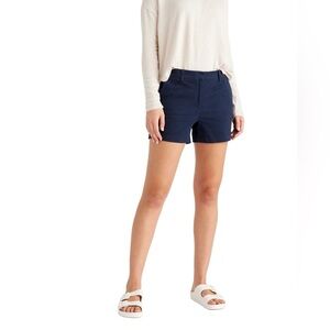 J. Crew Womens Navy Blue Chino Cotton Shorts size 8 Style H5616